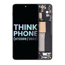 Reparación de pantalla OLED con marco para Motorola ThinkPhone en Guatemala, OEM original en color negro carbón.