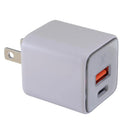Cargador de pared GaN 30W AmpSentrix Pro, USB-C y USB-A, color Desert Titanium para carga rápida.