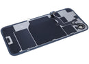 Tapa trasera negra iPhone 16e con MagSafe, NFC y flex de linterna, pieza de repuesto original Apple.
