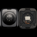 Tapa trasera Apple Watch Series 7 45mm GPS Nike, carcasa de repuesto negra para reparación.