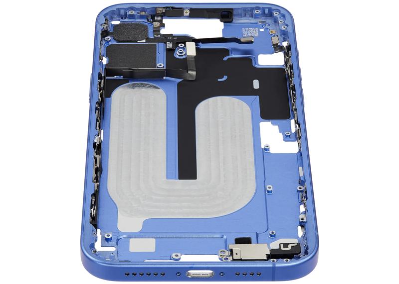 Encuentra la carcasa intermedia con botón de encendido y volumen para iPhone 16 Plus en Guatemala.