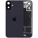 Tapa trasera original negra para iPhone 16 Plus con MagSafe, NFC y flex de flashlight.