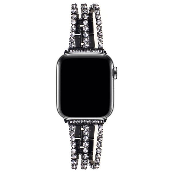 Encuentra la mejor banda de acero inoxidable con piedras para tu iWatch en Guatemala con SlowBack, distribuidor mayorista de accesorios Apple.