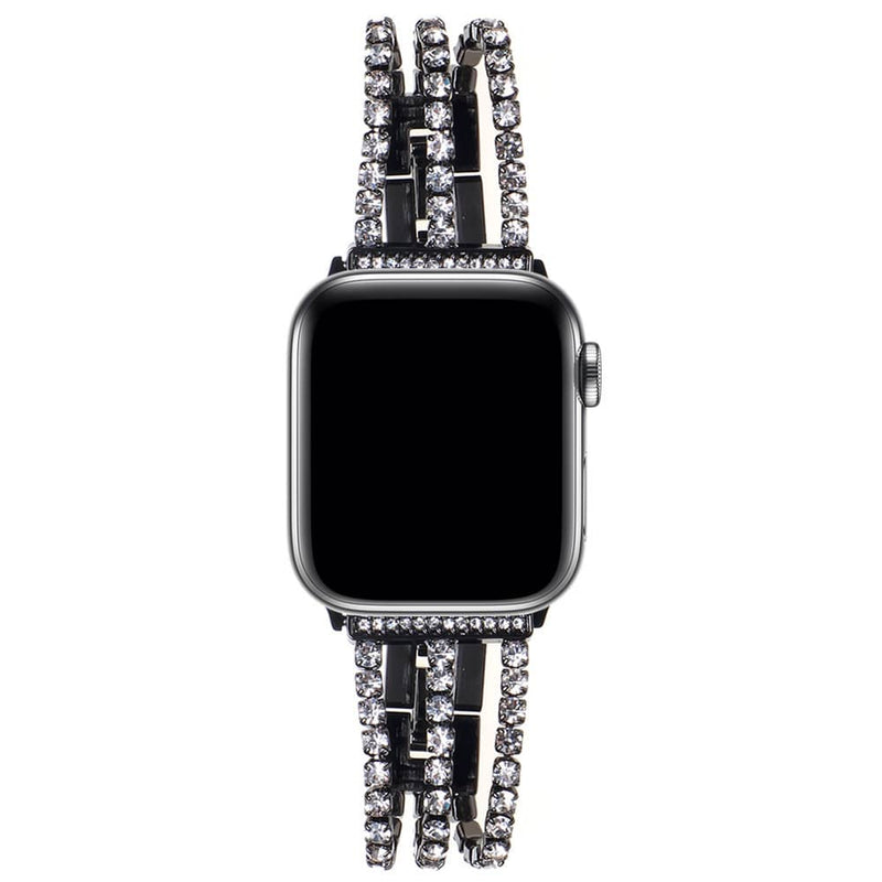 Encuentra la mejor banda de acero inoxidable con piedras para tu iWatch en Guatemala con SlowBack, distribuidor mayorista de accesorios Apple.