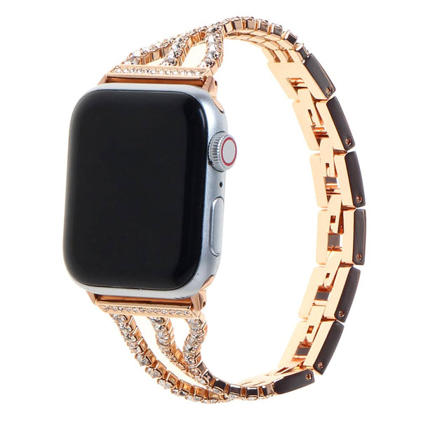 Encuentra la mejor banda de acero inoxidable con piedras en Guatemala para tu iWatch en SlowBack, mayorista de accesorios iWatch.