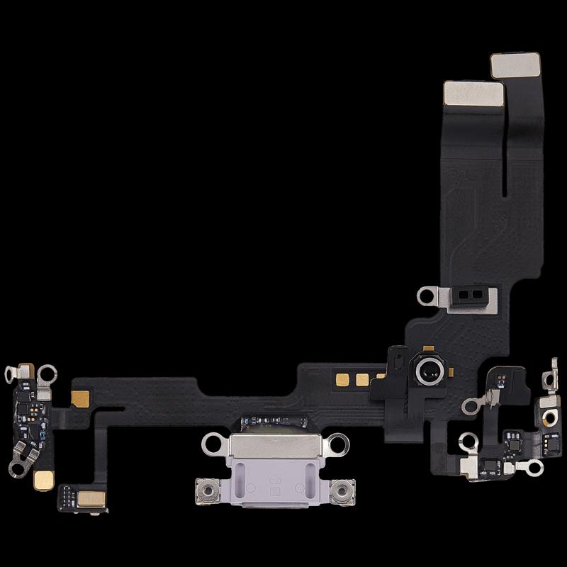 Puerto de carga para iPhone 14 (Usado OEM) (Morado)