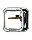 Carcasa Apple Watch Series 8 41mm GPS, aluminio plateado usada, ideal para reemplazo o reparación.