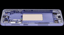 Pantalla OLED usada Samsung Galaxy S24 Plus 5G Cobalt Violet con marco, ideal para reparación de display roto.