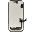 Pantalla OLED usada OEM para iPhone 15 con cable flex de sensor de luz, ideal para reparación de pantalla rota.