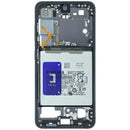 Marco intermedio original Onyx Black para Samsung Galaxy S24 5G US (SM-S921U), pieza de repuesto.