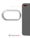 Aro de bisel de cámara trasera plateado para iPhone 8 Plus (modelos A1864, A1897, A1898), pack de 10.