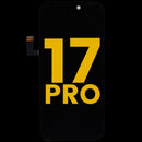 Pantalla OLED refurbished para iPhone 17 Pro, modelo A3519, lista para reparación.