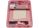 Pantalla LCD y digitalizador rojo coral con marco para Samsung Galaxy S25 5G, repuesto de display.