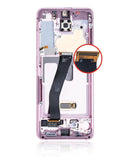 Pantalla OLED Samsung Galaxy S20 5G Cloud Pink, SM-G981V, con marco, refurbished, ideal para reparación de pantalla rota.