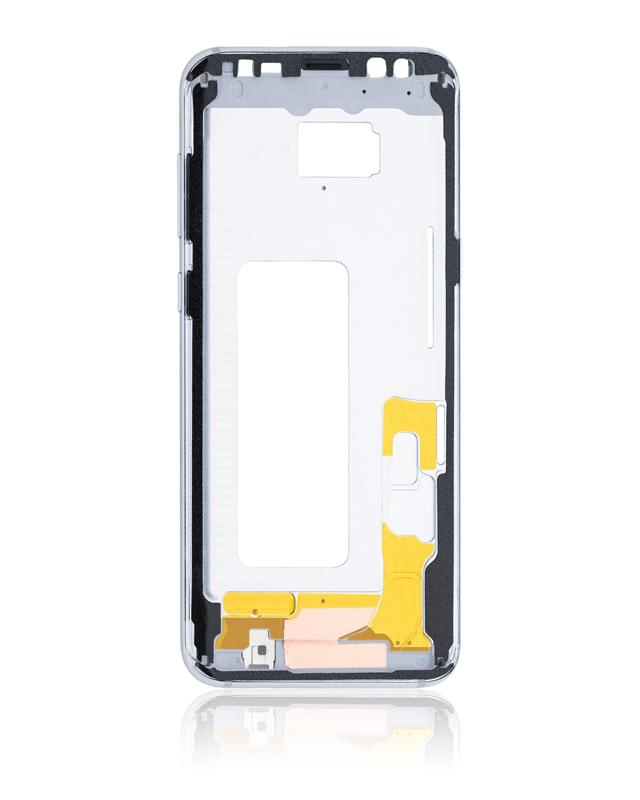 Marco medio para Samsung Galaxy S8 Plus con pequeñas piezas (Plata Artica)