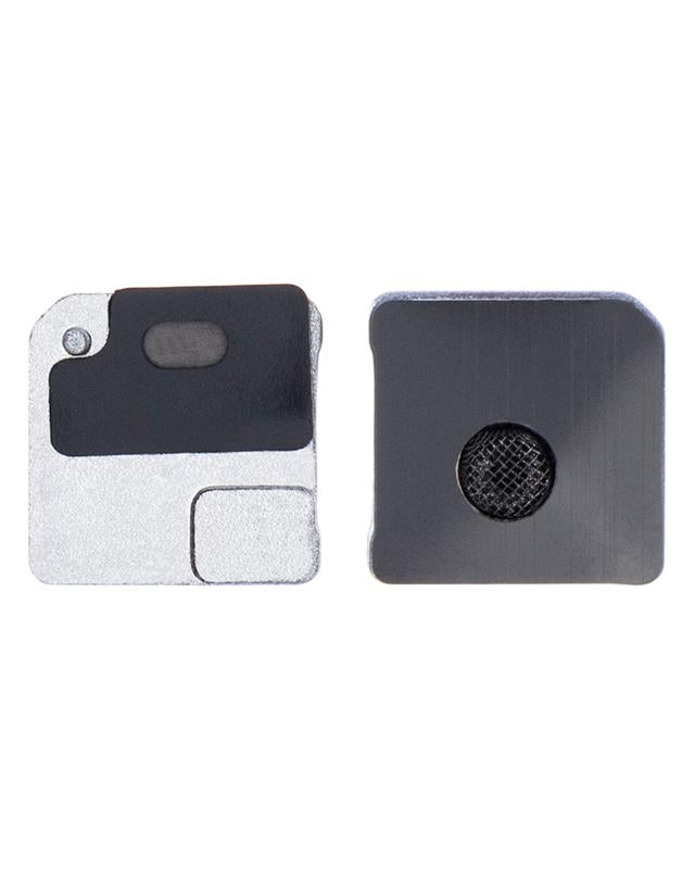Soporte de Flex de Encendido y Flash con Malla para Microfono para iPhone 12 (Negro) (Paquete de 10)