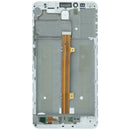 Pantalla LCD original blanca para Huawei Mate 7 (MT7-TL10) con display y frente, ideal para reparación de pantalla rota.