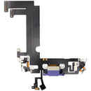 Puerto de carga morado para iPhone 12 Mini (A2176, A2398), pieza de repuesto con flex.