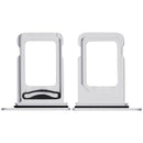 Bandeja doble SIM para iPhone 16e/17e A3083/A3517, color blanco, repuesto original Apple.