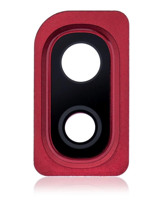 Lente para camara trasera con marco para Samsung Galaxy A10 (A105 / 2019) (Rojo)