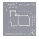 Stencil Bumblebee QS137 Qianli para reballing de capa media Vivo X50 Pro+, herramienta de reparación BGA.