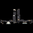 Puerto de carga USB-C flex cable verde para iPhone 15 Plus (A2847, A3093) OEM.
