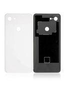 Tapa trasera blanca usada Google Pixel 3 XL, vidrio trasero repuesto para reparación, back cover.