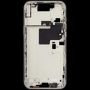 Tapa superior blanca de titanio para iPhone 16 Pro Max, repuesto para cambio de carcasa y reparación.