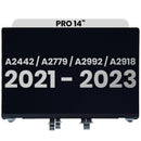 Encuentra una pantalla completa usada para MacBook Pro 14 (A2442 / Late 2021) / (A2779 / Late 2023) / (A2992 / Late 2023) / (A2918 / Late 2023) en Guatemala.