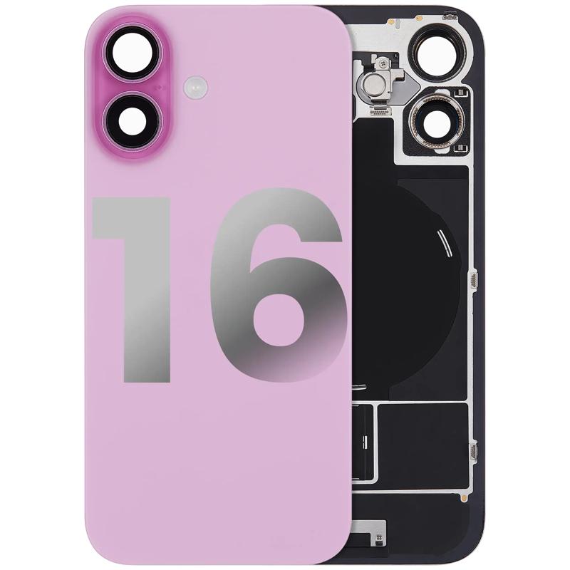 Encuentra tapas traseras usadas para iPhone 16 con placa de acero, carga inalámbrica y MagSafe en Guatemala.