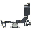 Puerto de carga flex negro original para iPhone 17e A3634, conector de carga y dock de reparación.