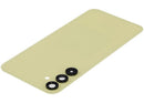 Tapa trasera Personality Yellow para Samsung Galaxy A15 5G (A156) con lente de cámara, repuesto Aftermarket Plus.
