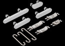 Botones de encendido y volumen blancos para iPhone 16e, repuesto original Apple A3231/A3409.