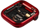 Carcasa roja de aluminio para Apple Watch Series 8 de 41mm, ideal para reparación de repuesto.