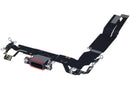Puerto de carga original con cable flex y placa iPhone 16 (EU / UK/ CA) (Negro)