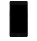 Pantalla LCD negra con marco para Sony Xperia M4 Aqua (E2303/E2306/E2353/E2363), repuesto de reparación.