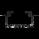 Puerto de carga USB-C con cable flex para iPhone 15 Pro (A2848, A3101) titanio natural, pieza usada.
