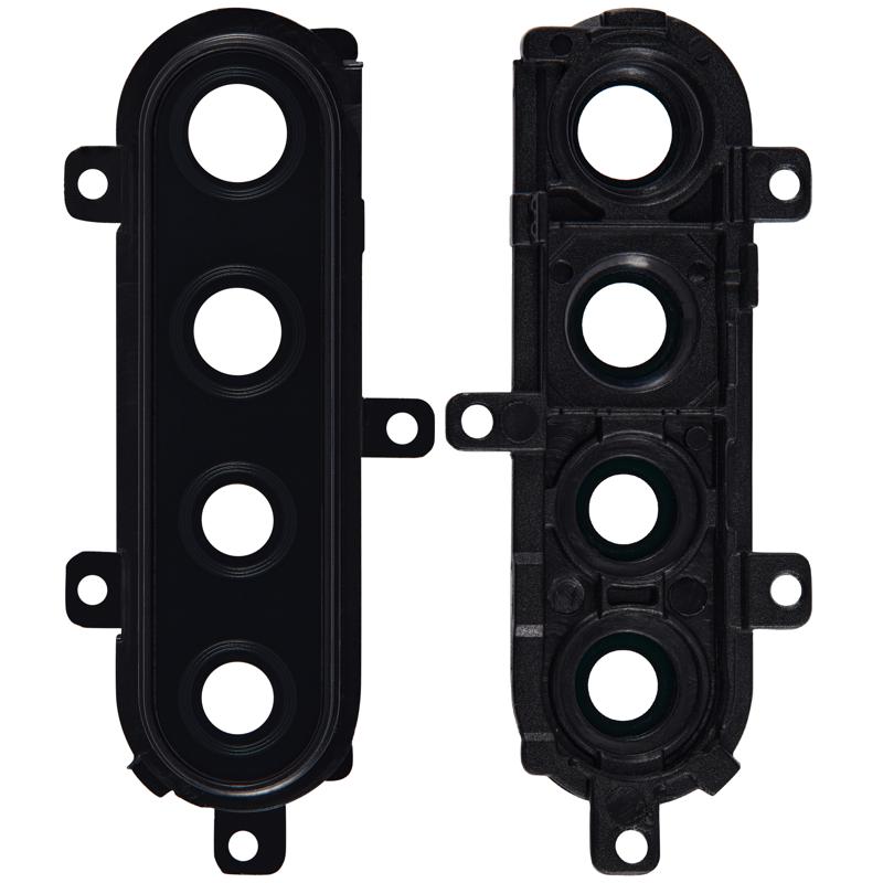 Lente de camara trasera con soporte para Samsung Galaxy A21 (A215 / 2020) (Negro)