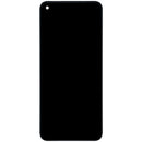 Pantalla LCD original Oppo A72 (2020) con marco negro, lista para reparación y reemplazo.