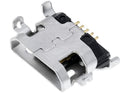 Puerto de carga con soldadura requerida de 05 pines Micro B, ideal para reparaciones en Guatemala.