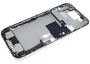 Chasis medio de iPhone 16 Pro titanio natural usado, con pequeñas piezas, ideal para reparación.