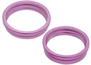 Aro bisel rosa para cámara trasera iPhone 16/16 Plus (2 piezas), protector de lente, pack de 10.