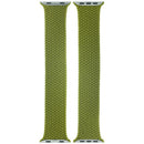 Correa Apple Braided Solo Loop chartreuse para Apple Watch 44mm-49mm, talla 7 (Medium), trenzada y sin broches.