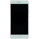 Pantalla LCD blanca con marco para Huawei P9 Lite VNS-L21, ideal para reparación de display.