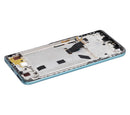Pantalla LCD refurbished verde para Huawei Nova 10z con marco, ideal para reparación de display roto.