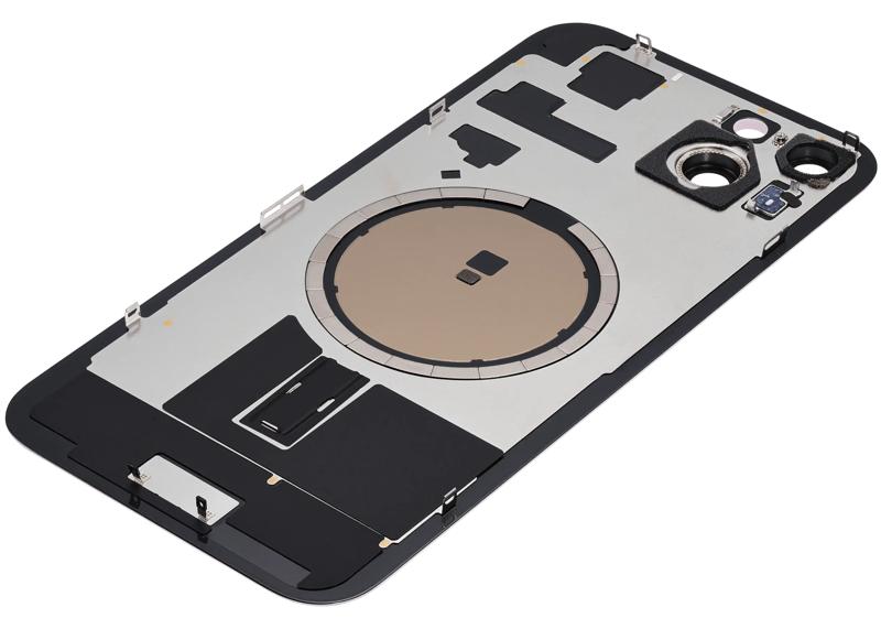 Tapa trasera con placa de acero con imán MagSafe preinstalado para iPhone 15 Plus en Guatemala.