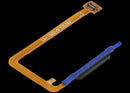 Lector de huella dactilar violeta claro con cable flex para Samsung Galaxy A07 4G (A075), repuesto.