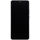 Pantalla OLED negra refurbished con marco para Xiaomi Poco X6 Pro y Redmi K70E, ideal para cambio de display.