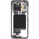 Chasis de repuesto lila pálido para Motorola Moto G Power 5G (XT2415 / 2024), con marco intermedio y housing.