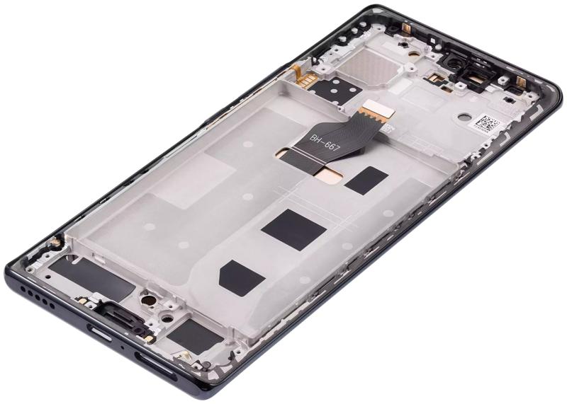 ¡Repara la pantalla de tu Honor 70 en Guatemala con esta pantalla OLED con marco negro medianoche usada!